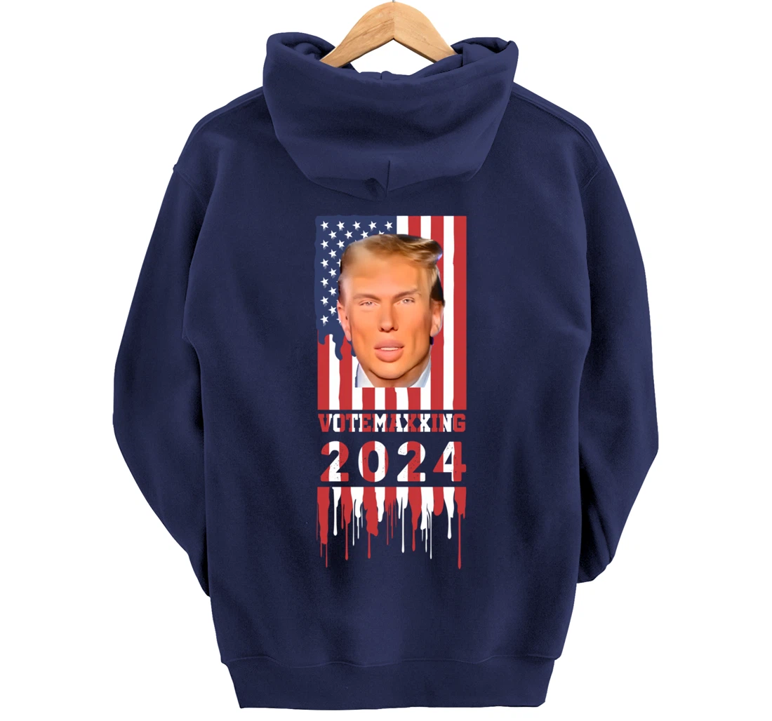 VoteMaxing 2024 LooksMaxxing Trump Mewing Pullover Hoodie