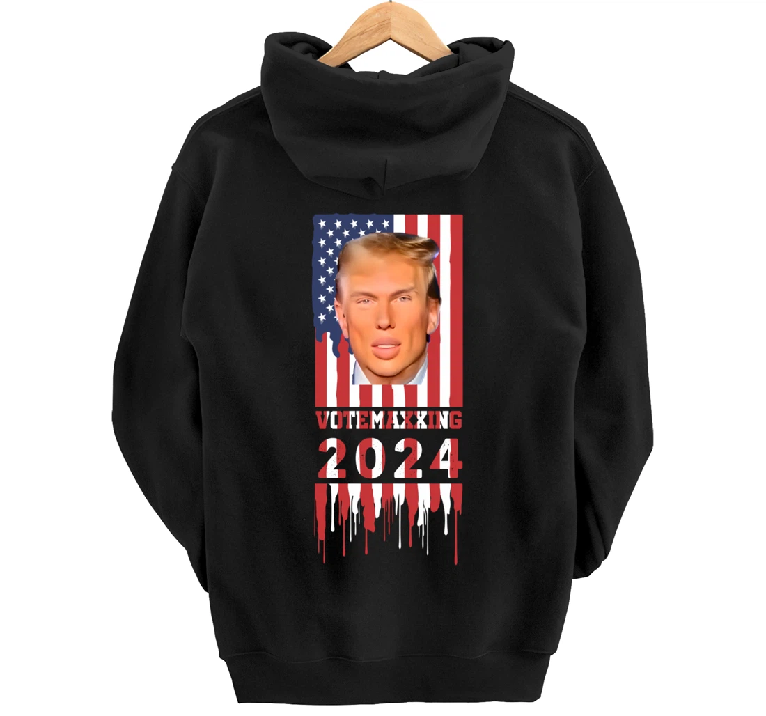 VoteMaxing 2024 LooksMaxxing Trump Mewing Pullover Hoodie