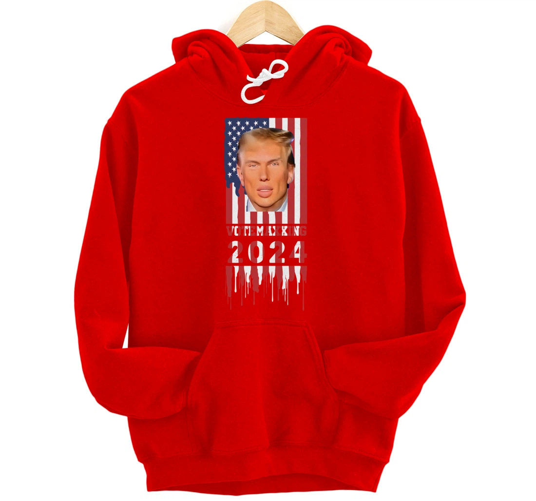 VoteMaxing 2024 LooksMaxxing Trump Mewing Pullover Hoodie