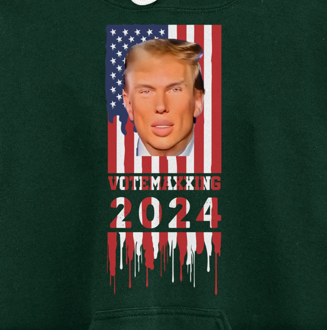 VoteMaxing 2024 LooksMaxxing Trump Mewing Pullover Hoodie