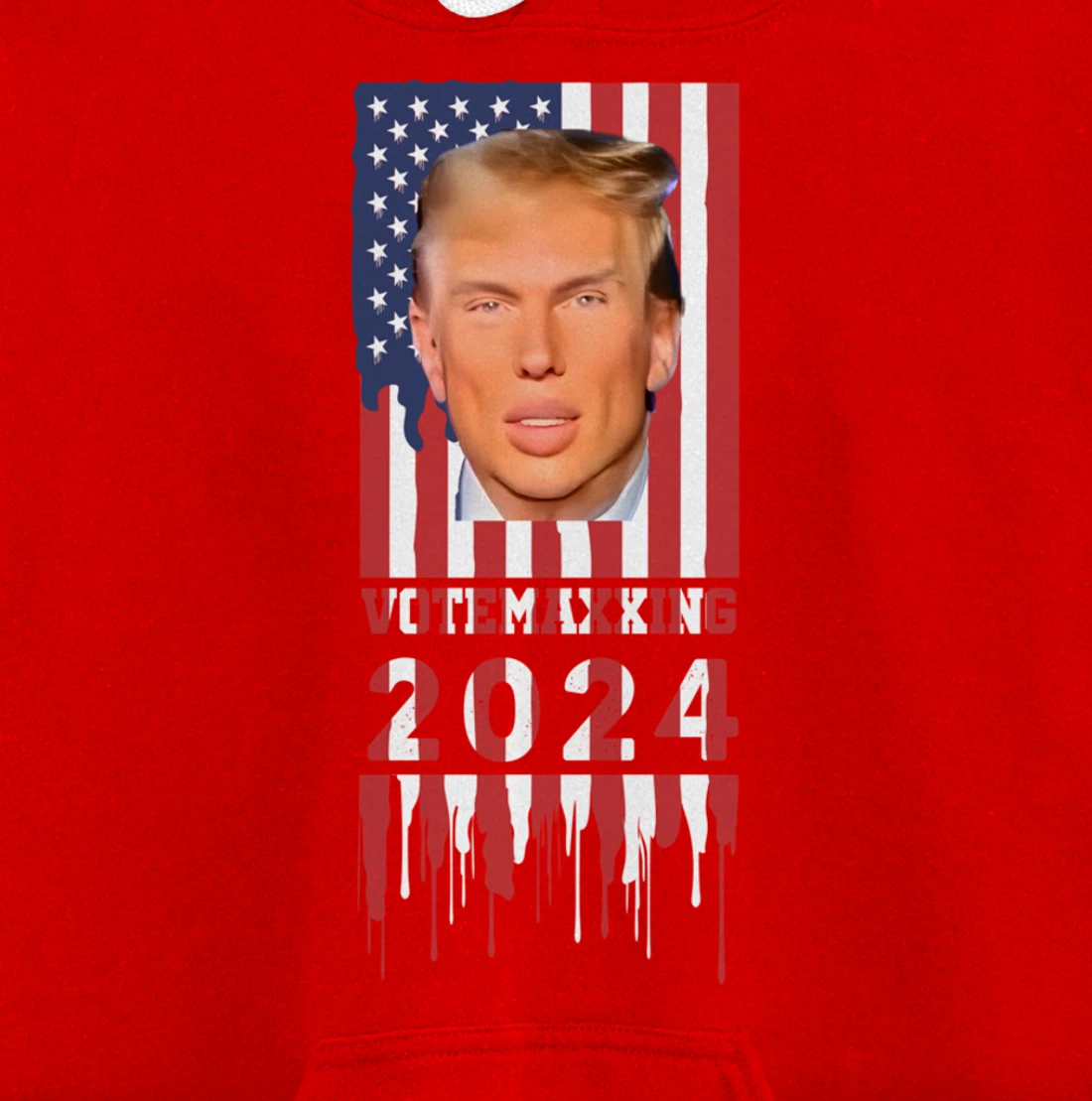 VoteMaxing 2024 LooksMaxxing Trump Mewing Pullover Hoodie