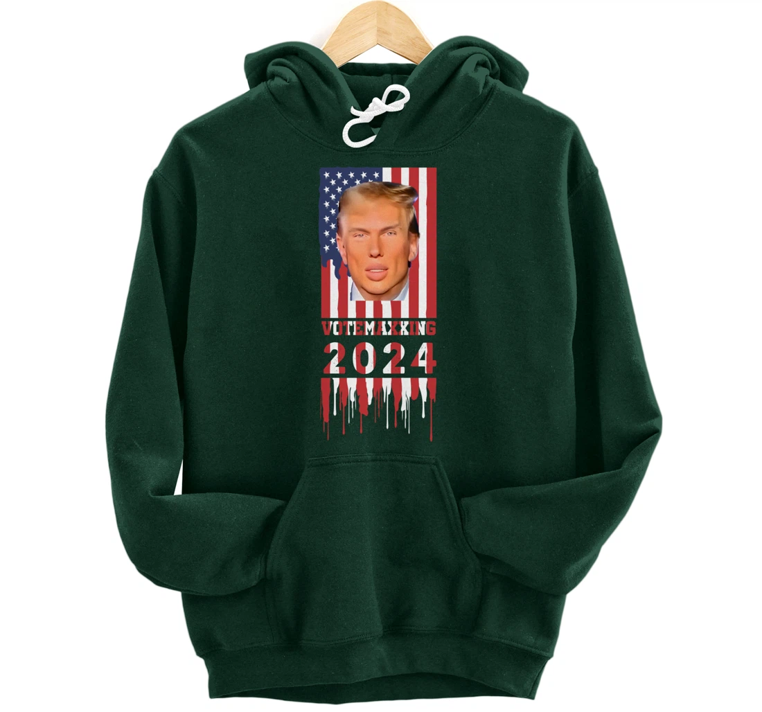 VoteMaxing 2024 LooksMaxxing Trump Mewing Pullover Hoodie