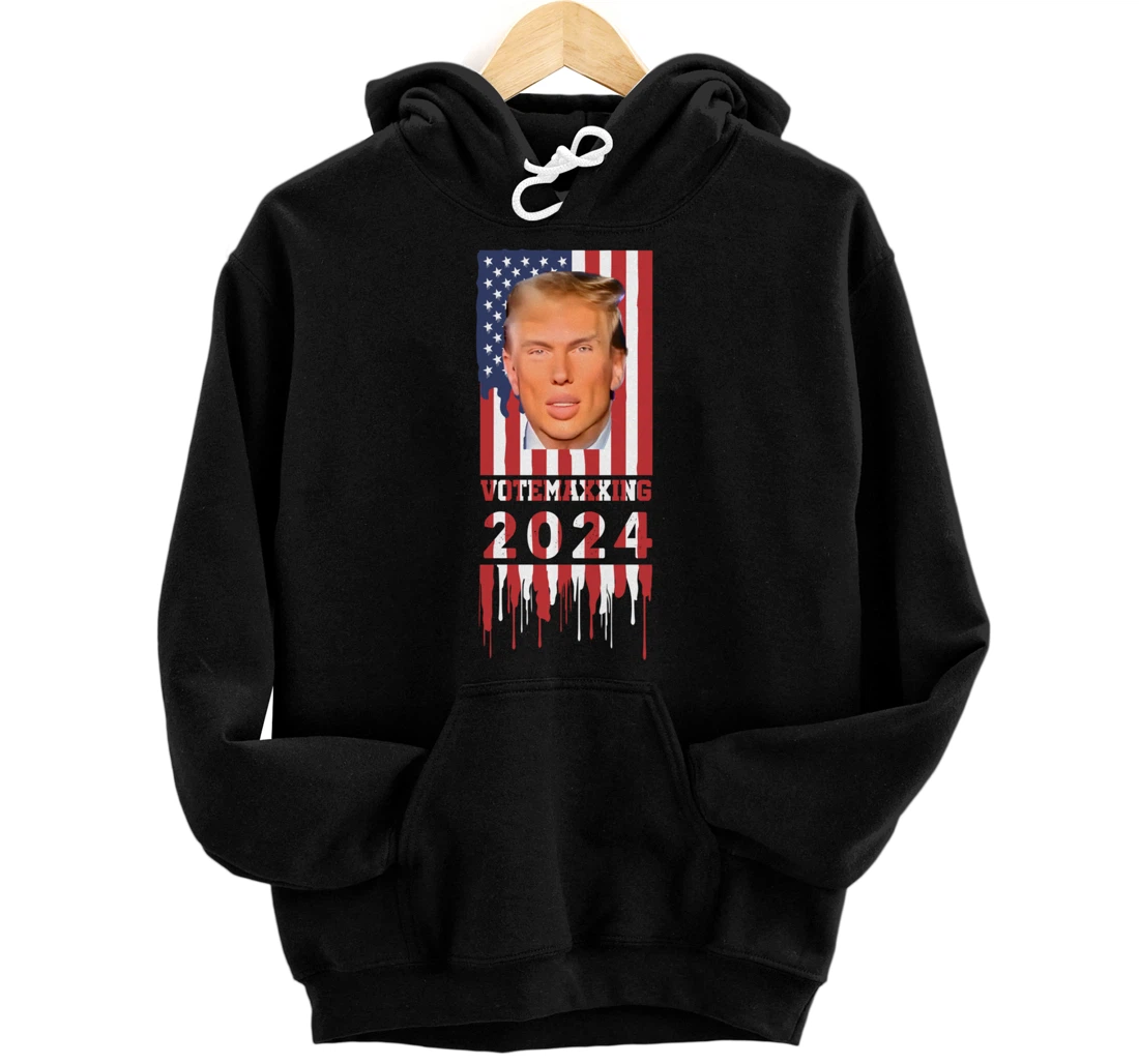 VoteMaxing 2024 LooksMaxxing Trump Mewing Pullover Hoodie