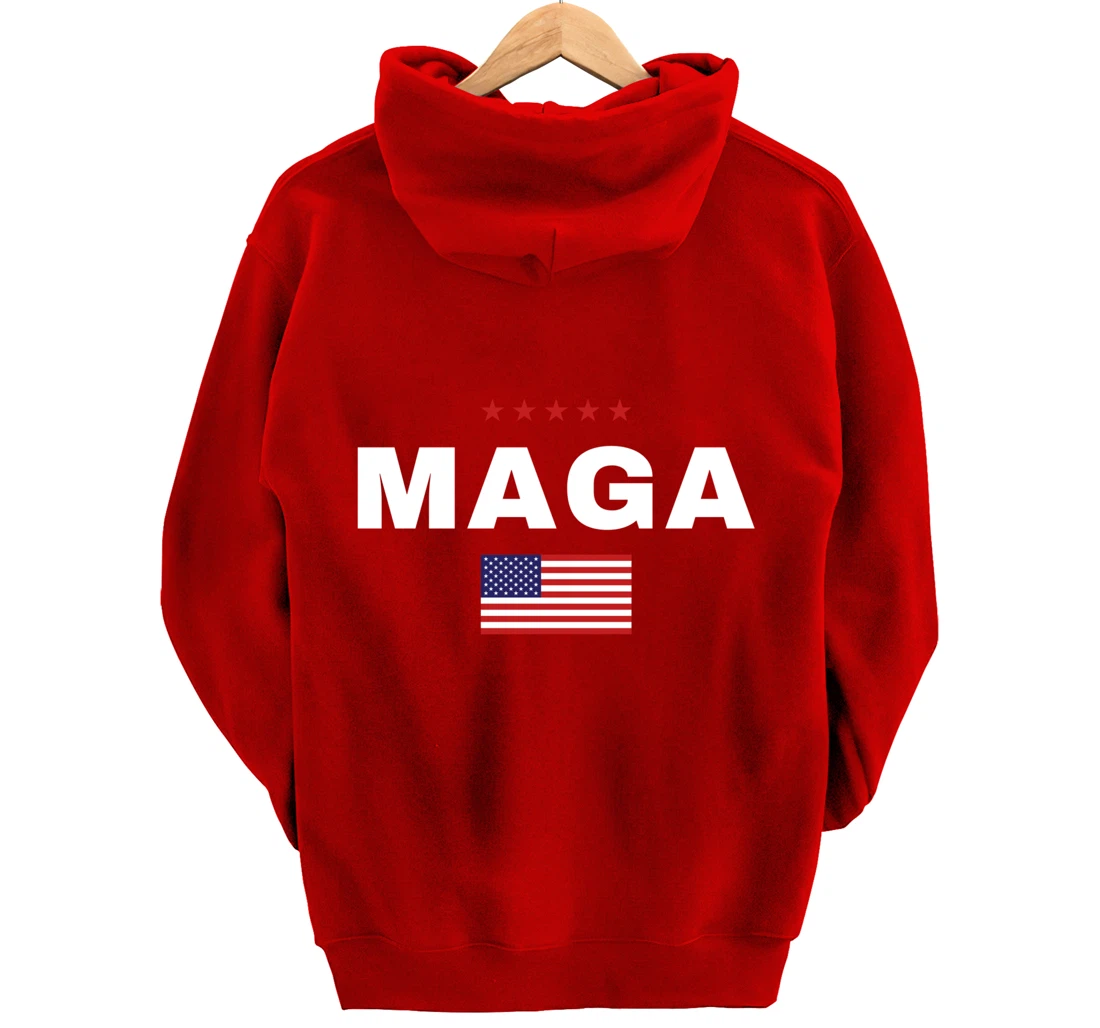 MAGA 2024 Trump Supporters Presidential Election American Pullover Hoodie