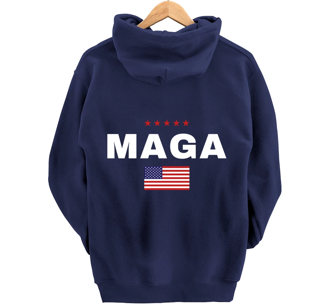 MAGA 2024 Trump Supporters Presidential Election American Pullover Hoodie