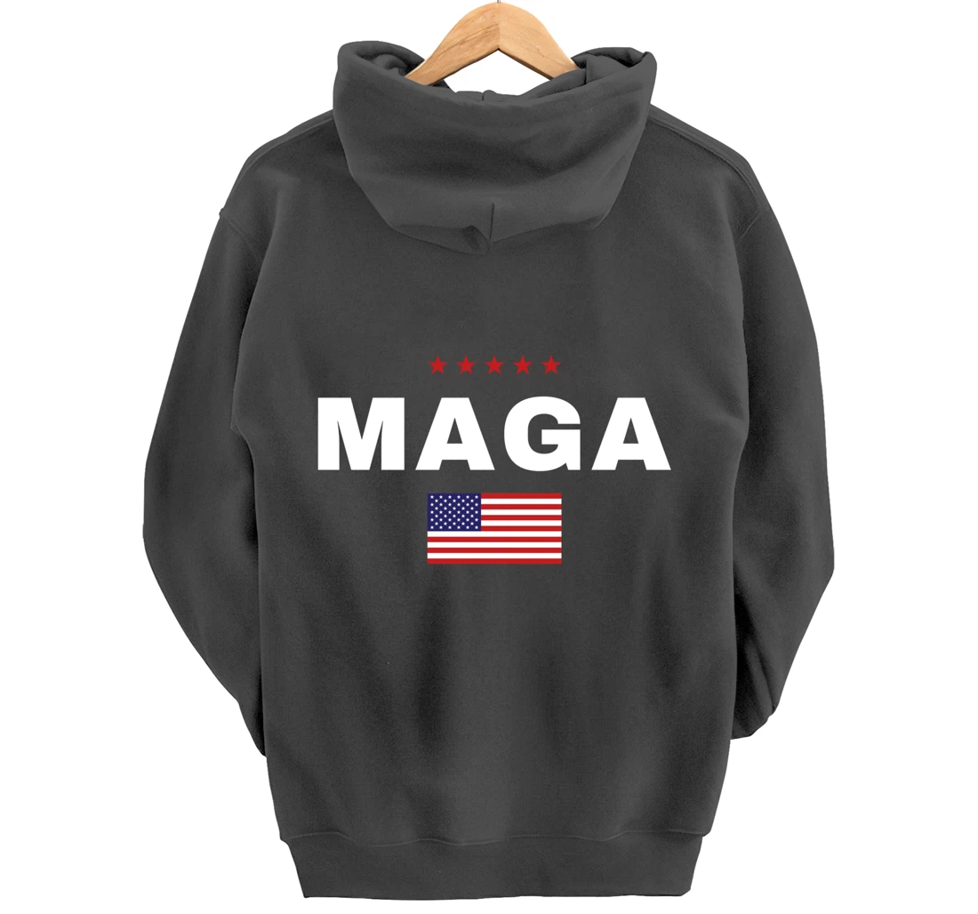MAGA 2024 Trump Supporters Presidential Election American Pullover Hoodie