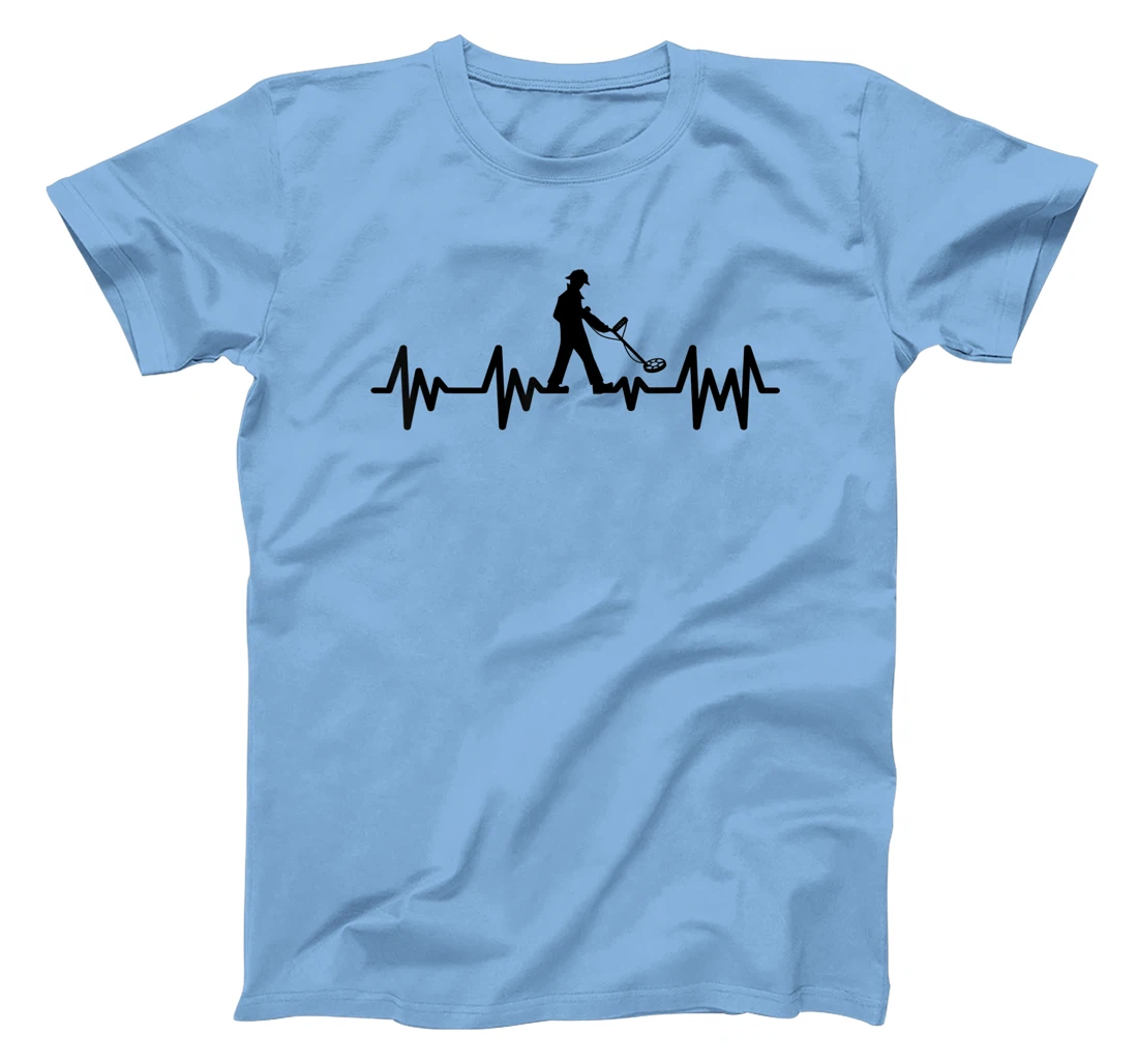 Womens Detectorists detecting Heartbeat Detectoring Metaldetector T-Shirt, Kid T-Shirt and Women T-Shirt