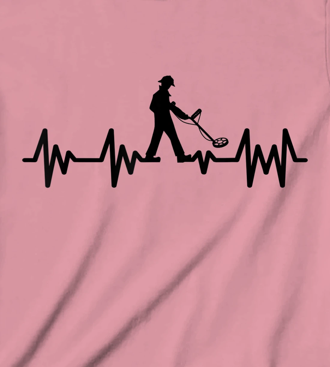 Womens Detectorists detecting Heartbeat Detectoring Metaldetector T-Shirt, Kid T-Shirt and Women T-Shirt