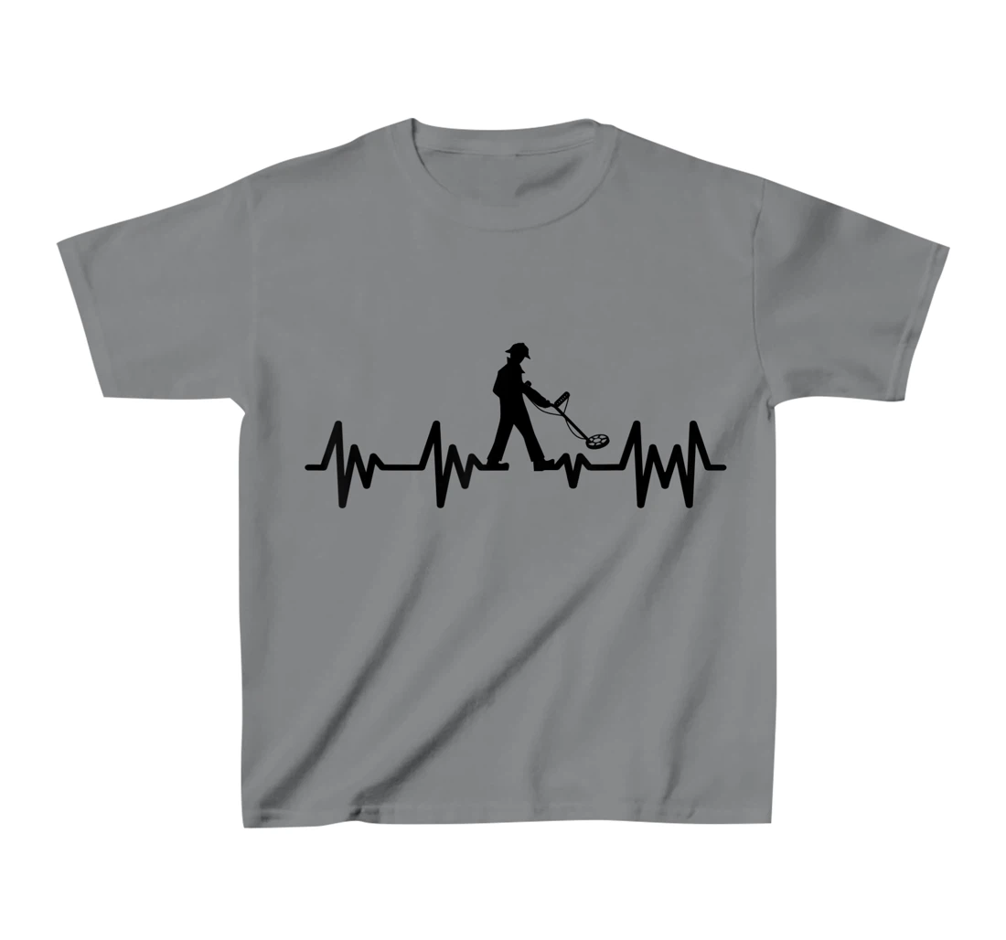 Womens Detectorists detecting Heartbeat Detectoring Metaldetector T-Shirt, Kid T-Shirt and Women T-Shirt