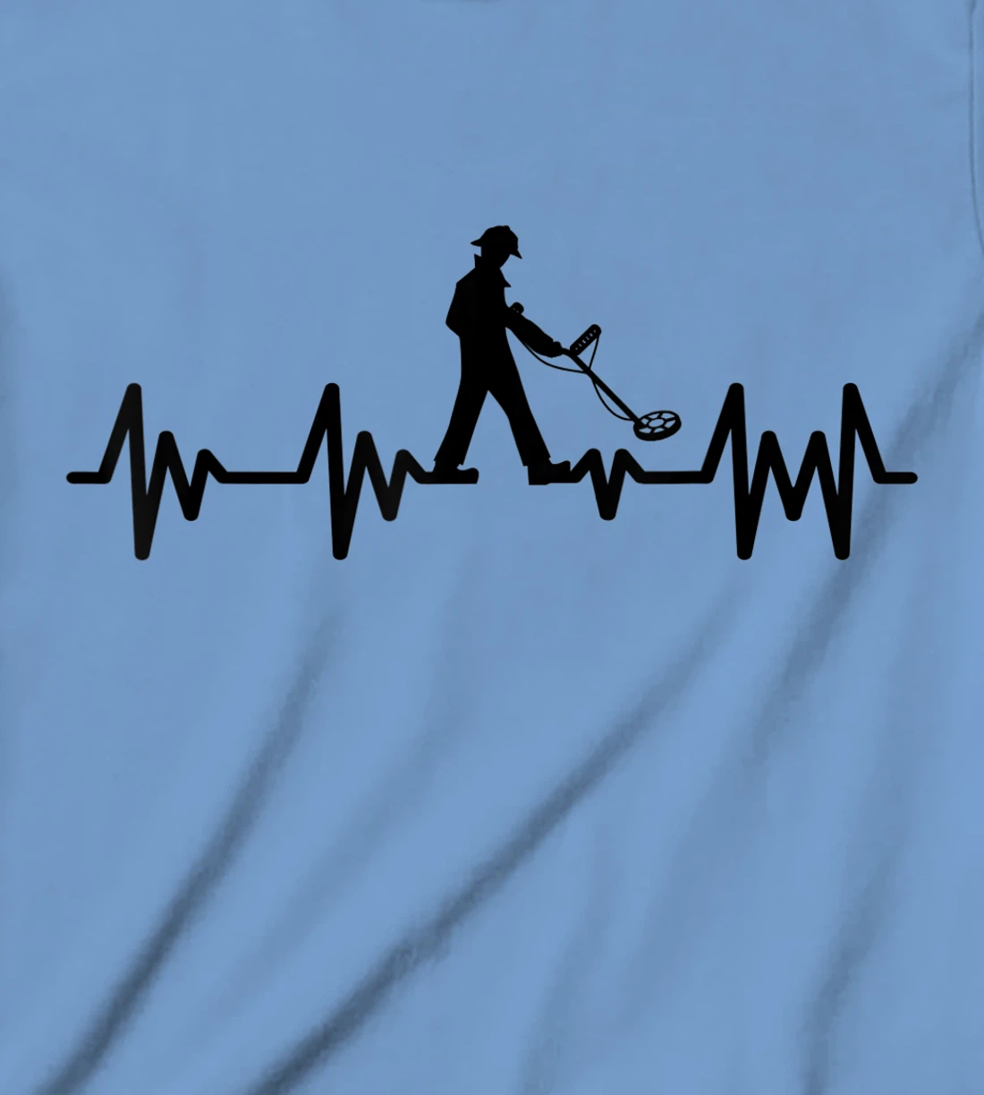 Womens Detectorists detecting Heartbeat Detectoring Metaldetector T-Shirt, Kid T-Shirt and Women T-Shirt