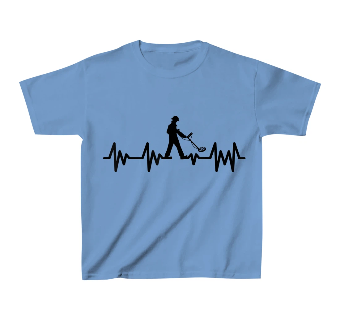 Womens Detectorists detecting Heartbeat Detectoring Metaldetector T-Shirt, Kid T-Shirt and Women T-Shirt