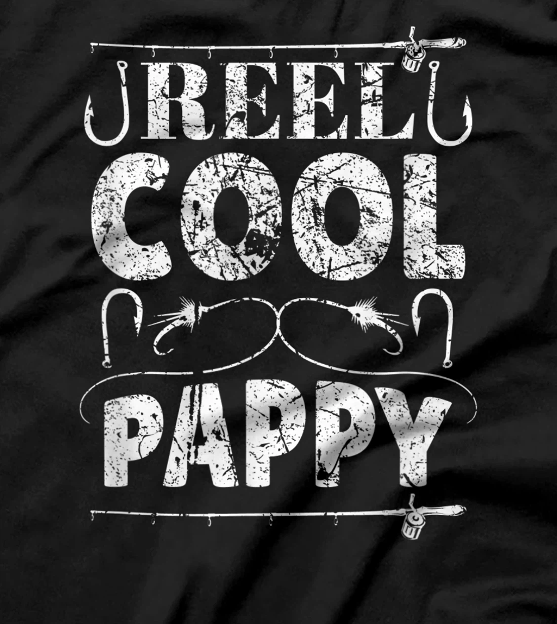 Reel Cool Pappy Funny Grandpa Fishing Vintage T-Shirt, Women T-Shirt