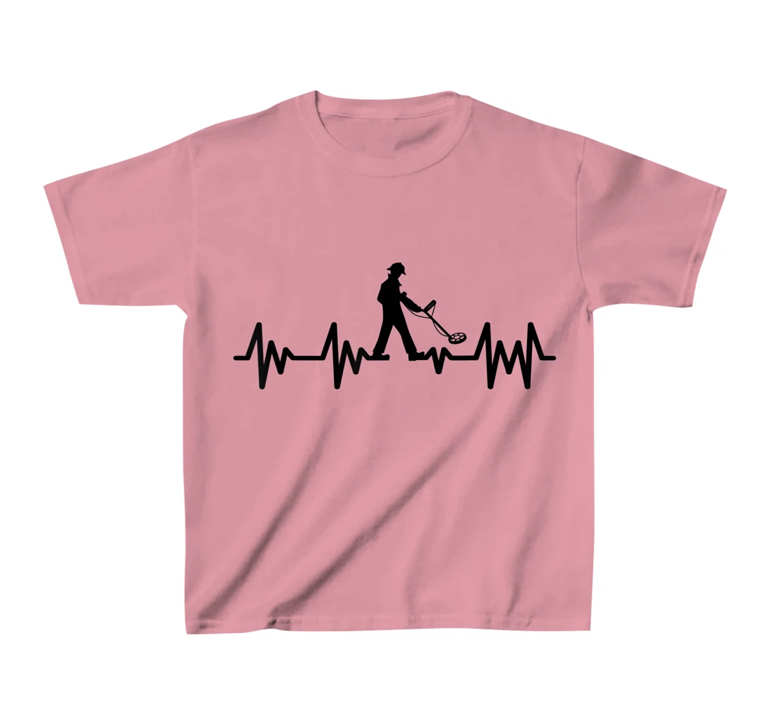 Womens Detectorists detecting Heartbeat Detectoring Metaldetector T-Shirt, Kid T-Shirt and Women T-Shirt