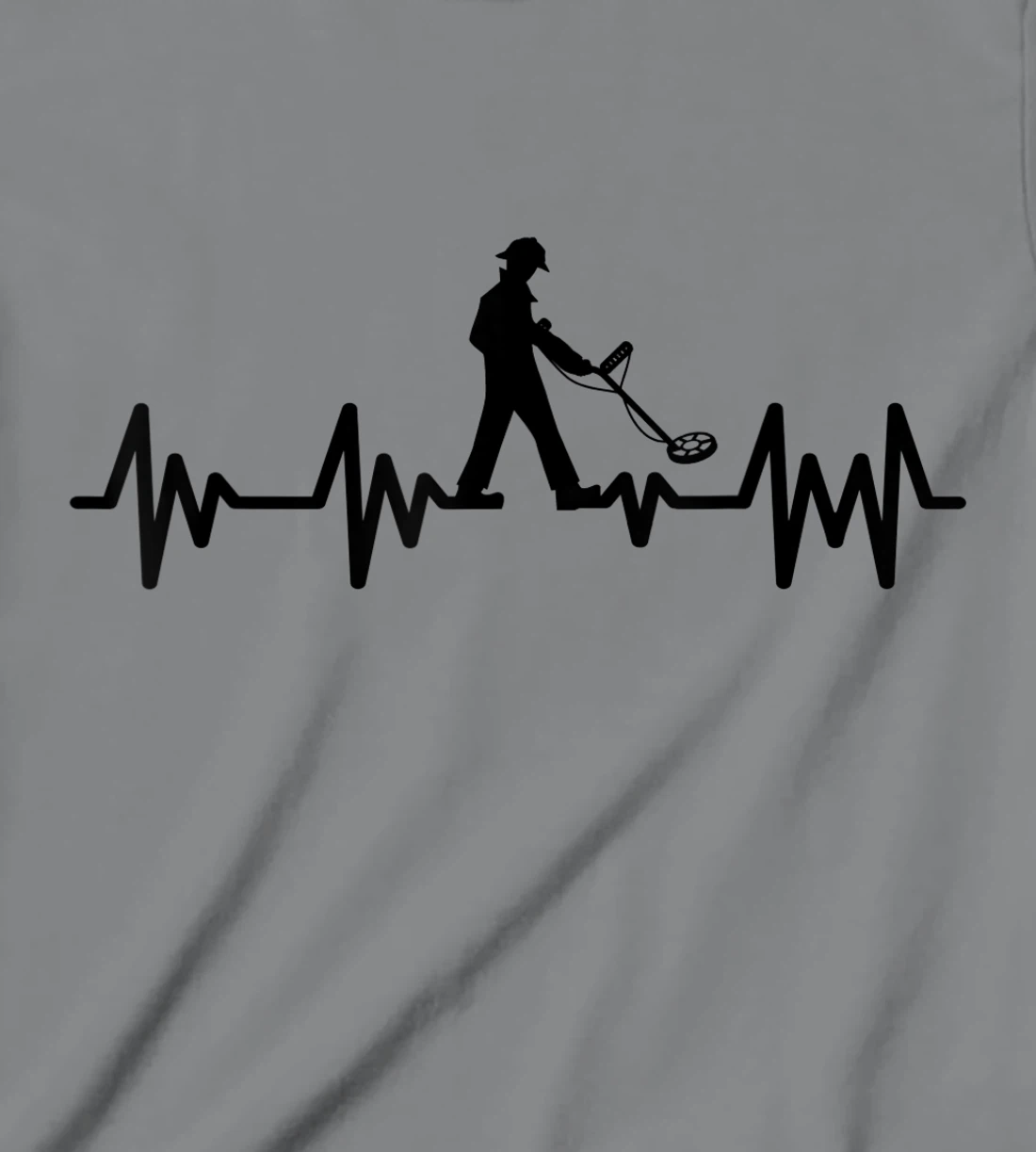 Womens Detectorists detecting Heartbeat Detectoring Metaldetector T-Shirt, Kid T-Shirt and Women T-Shirt