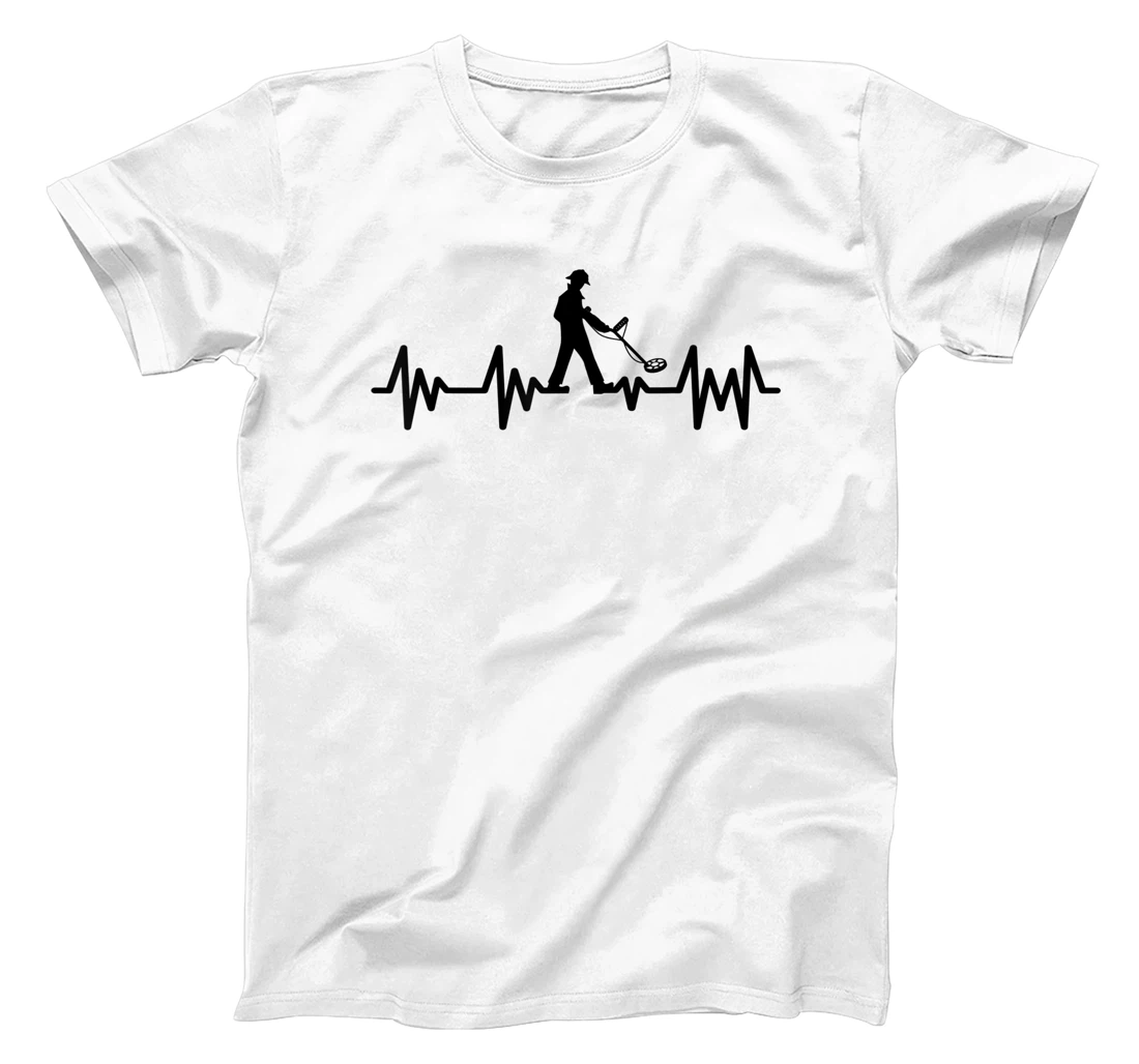 Womens Detectorists detecting Heartbeat Detectoring Metaldetector T-Shirt, Kid T-Shirt and Women T-Shirt