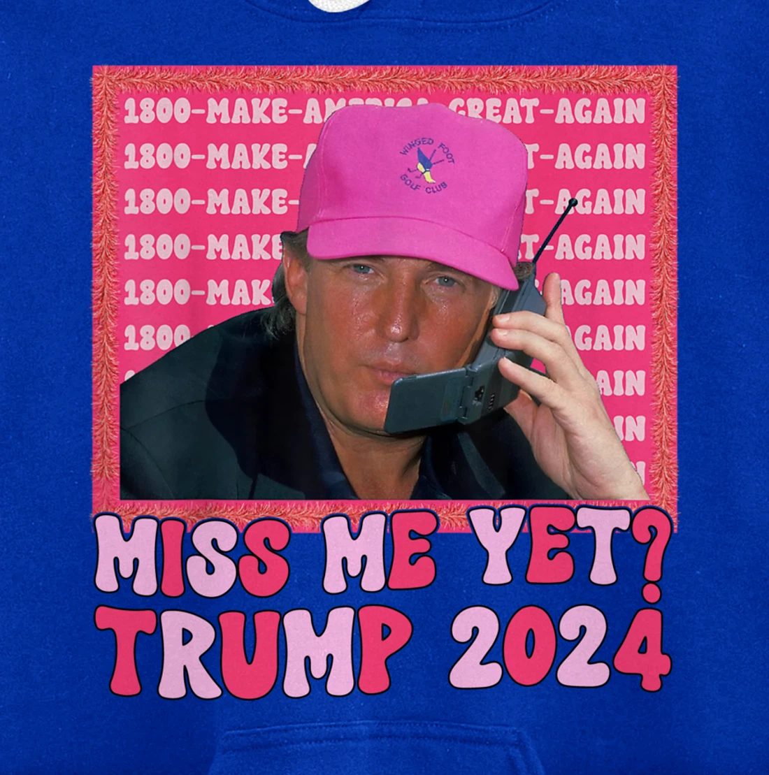 Funny Trump Pink Miss Me Yet Trump 2024 Pullover Hoodie