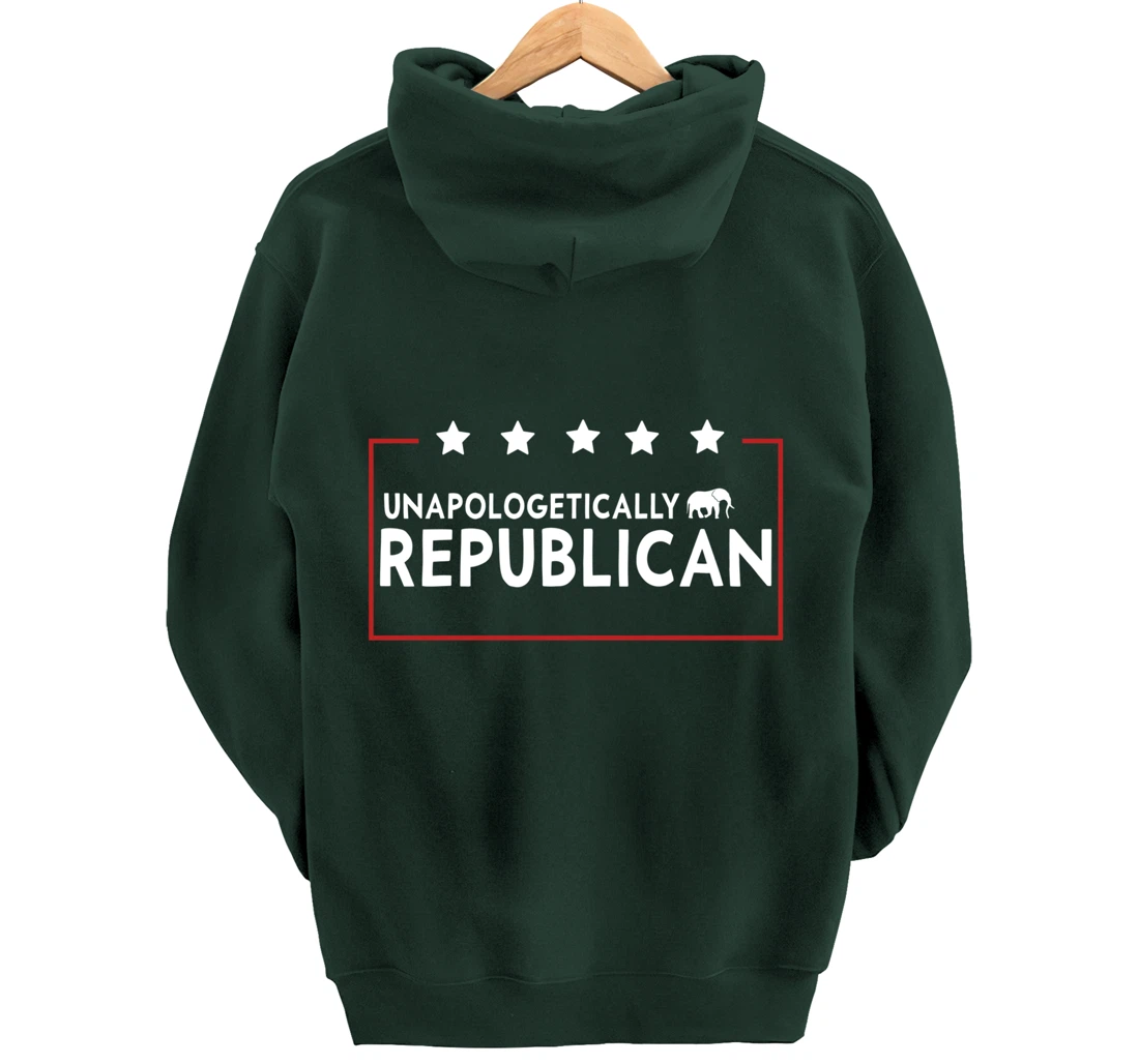 Unapologetically Republican Pro Trump 2024 Pullover Hoodie