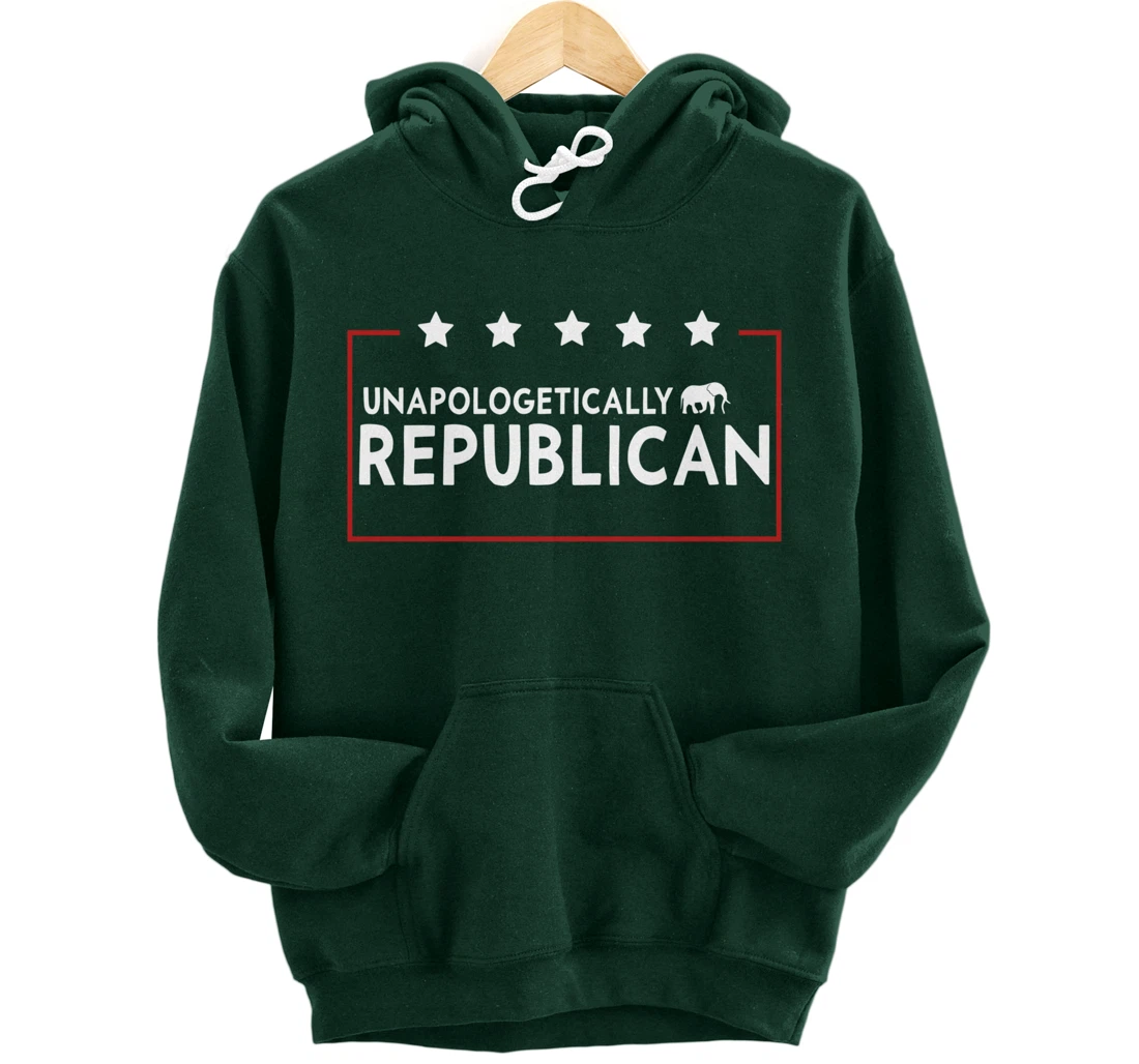 Unapologetically Republican Pro Trump 2024 Pullover Hoodie