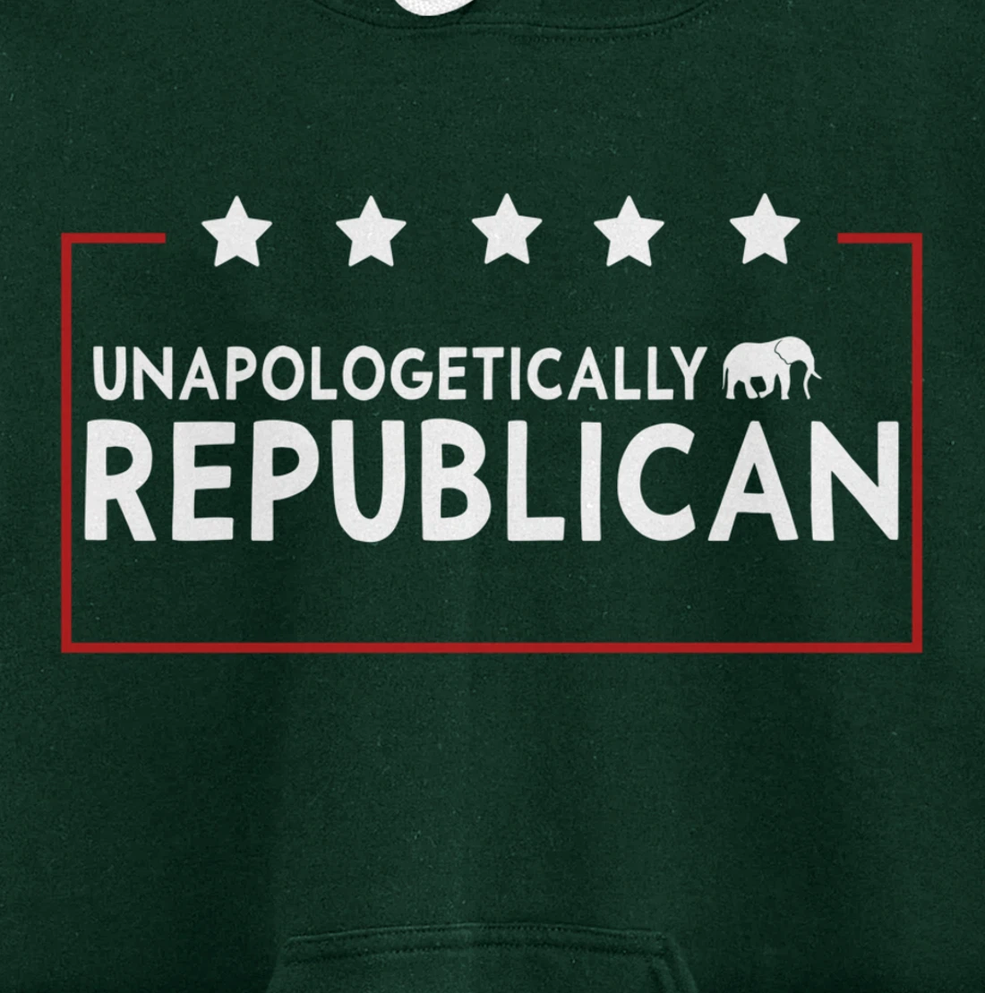 Unapologetically Republican Pro Trump 2024 Pullover Hoodie