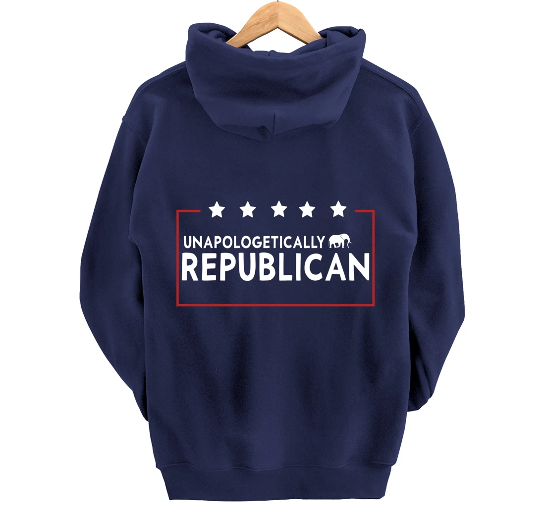 Unapologetically Republican Pro Trump 2024 Pullover Hoodie