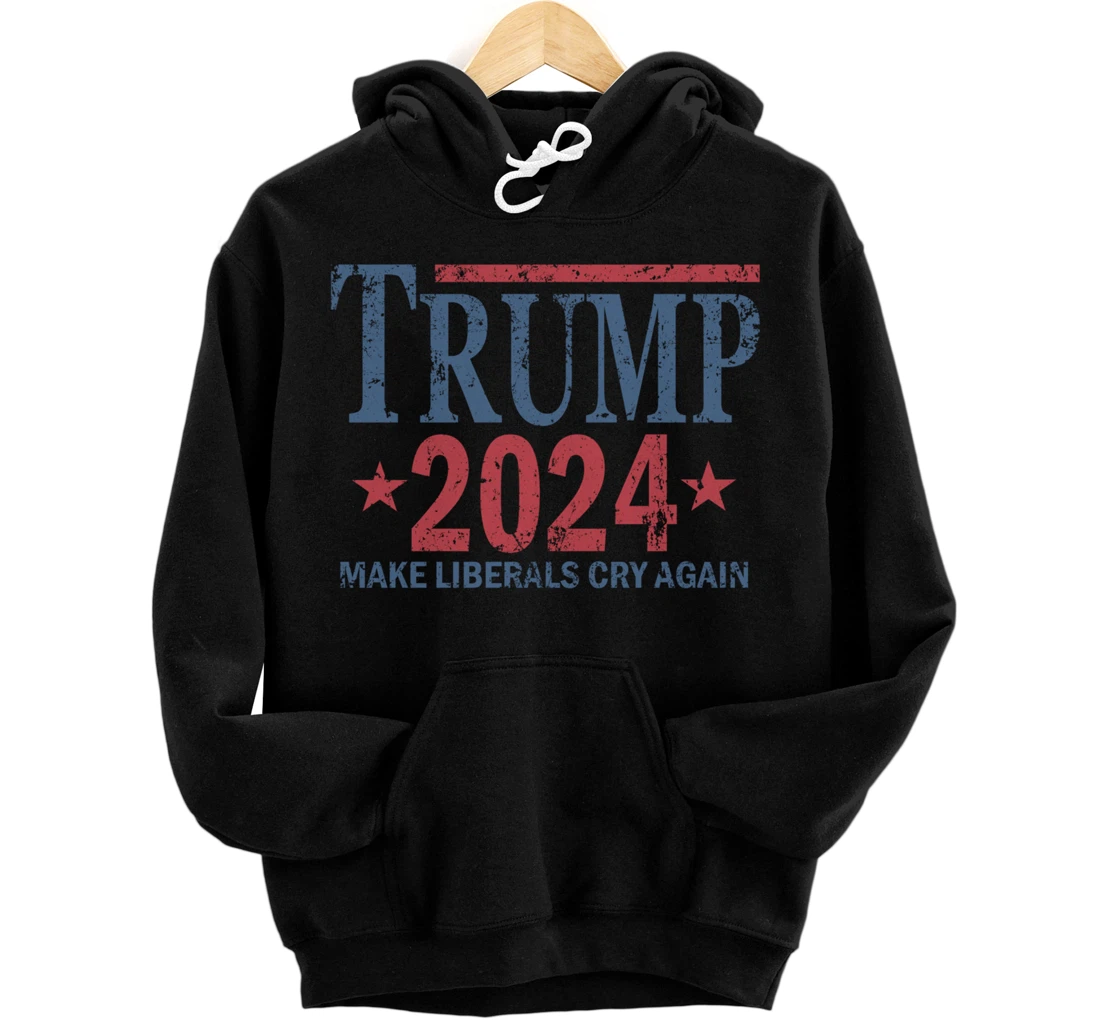 Vintage Trump 2024 Pullover Hoodie