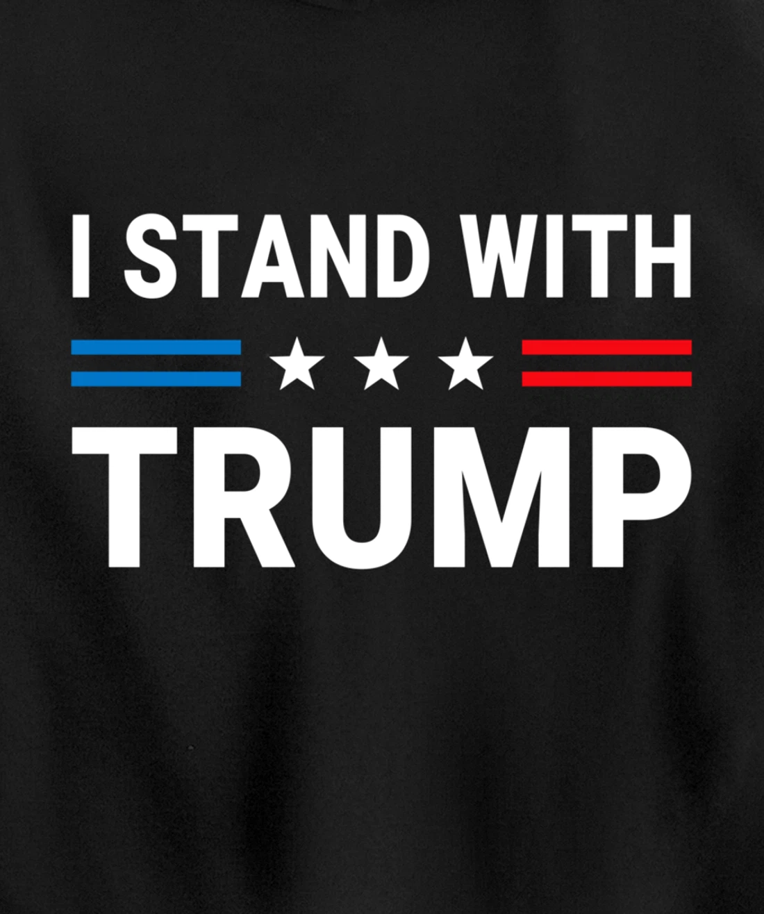 I Stand With Trump US Flag Support Trump 2024 Vintage Pullover Hoodie