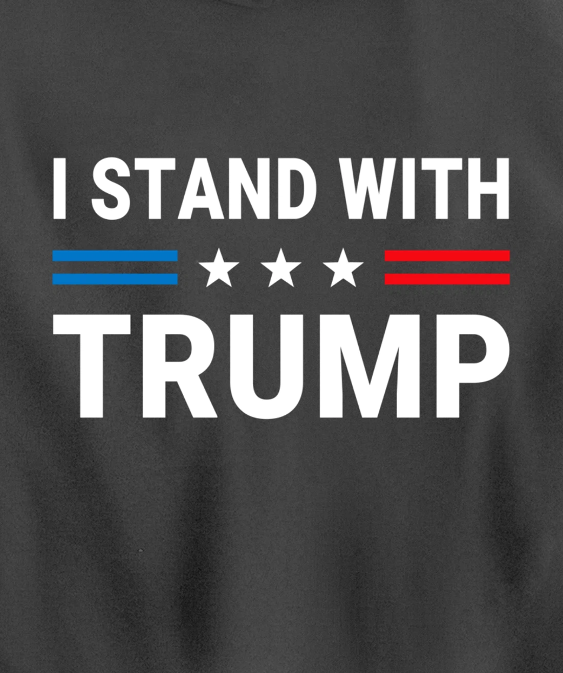 I Stand With Trump US Flag Support Trump 2024 Vintage Pullover Hoodie