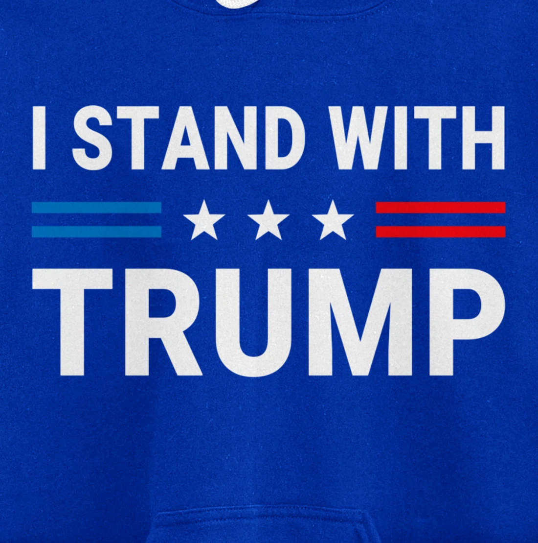 I Stand With Trump US Flag Support Trump 2024 Vintage Pullover Hoodie