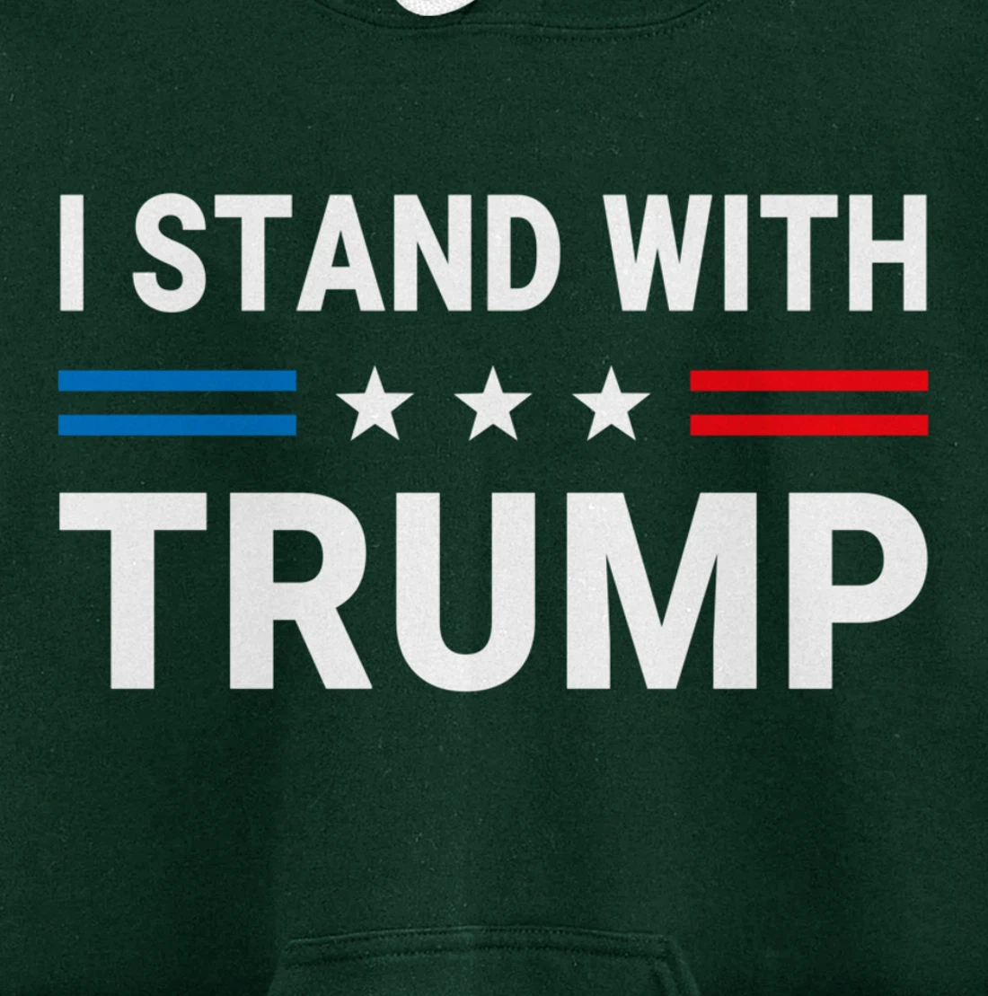 I Stand With Trump US Flag Support Trump 2024 Vintage Pullover Hoodie