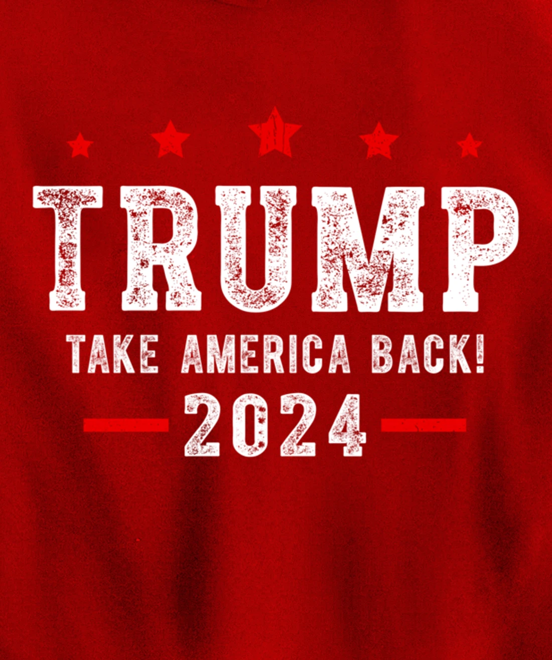 Trump 2024 Take America Back USA Patriotic American Flag Pullover Hoodie