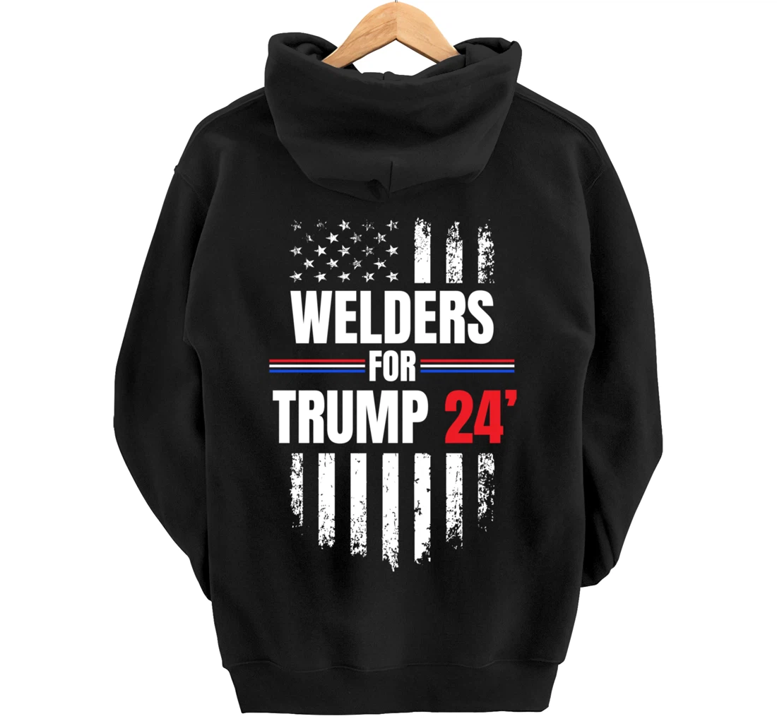 2024 American Flag Pullover Hoodie