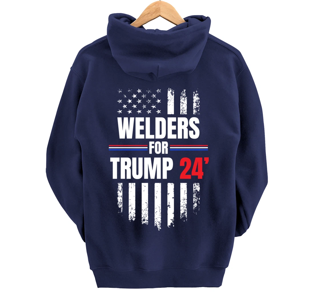 2024 American Flag Pullover Hoodie