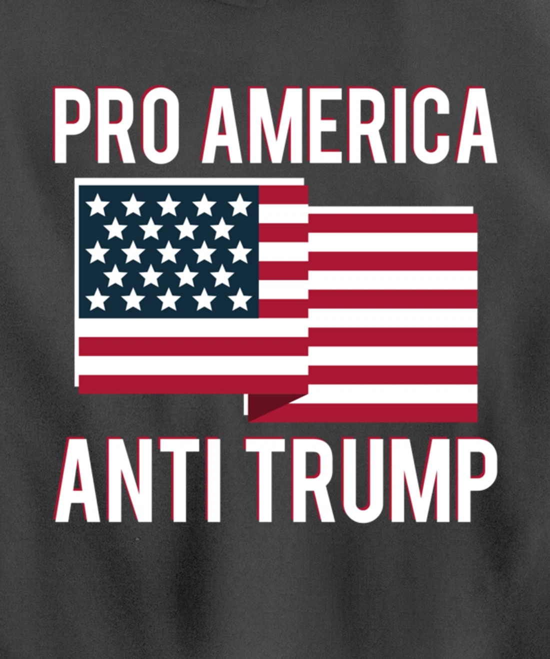 Pro-America Anti-Trump American USA Flag Resist Pullover Hoodie