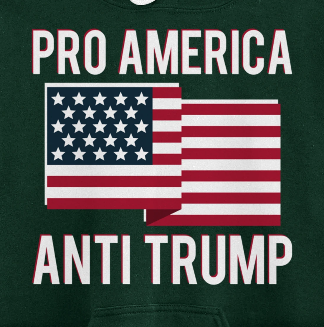 Pro-America Anti-Trump American USA Flag Resist Pullover Hoodie