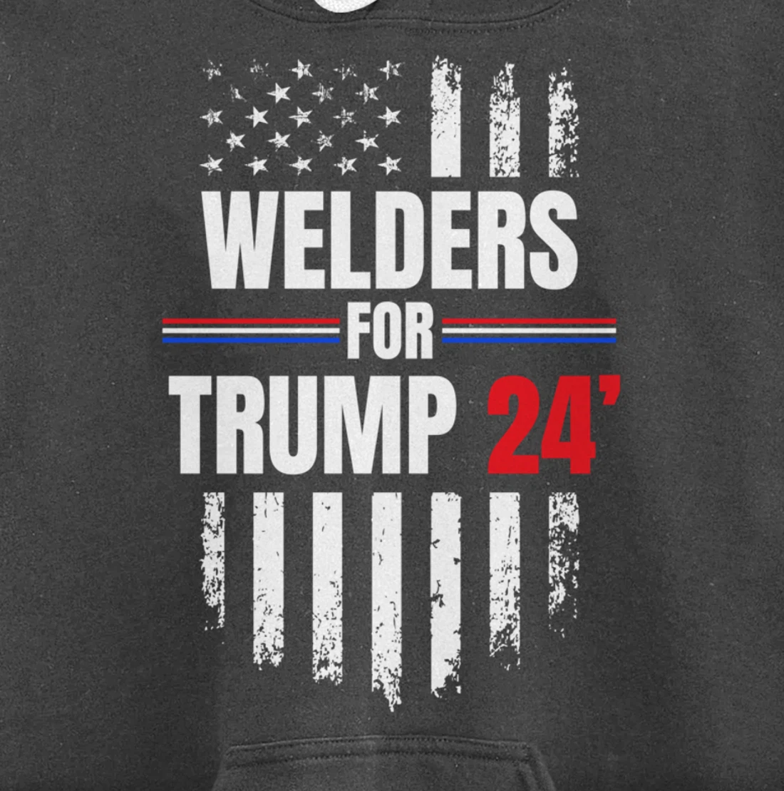 2024 American Flag Pullover Hoodie