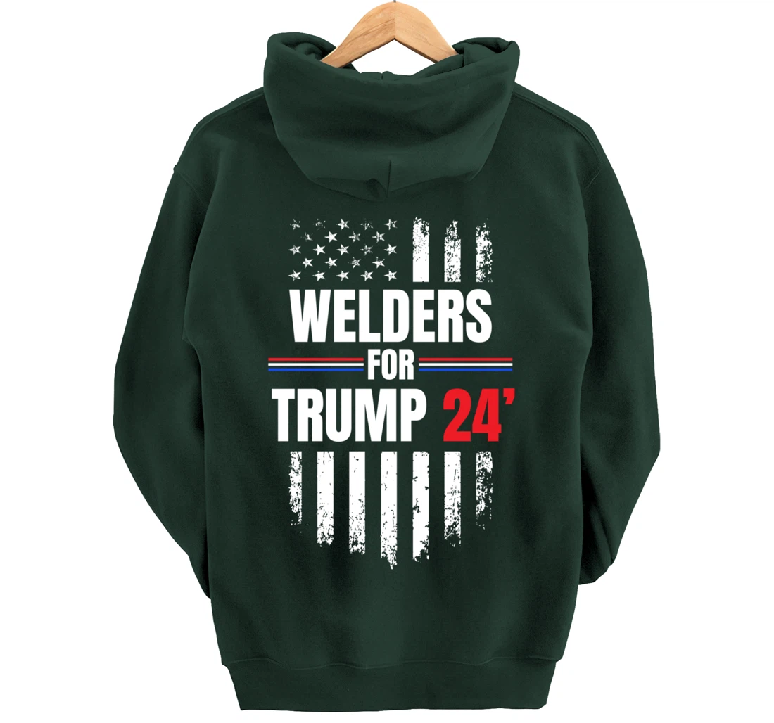 2024 American Flag Pullover Hoodie
