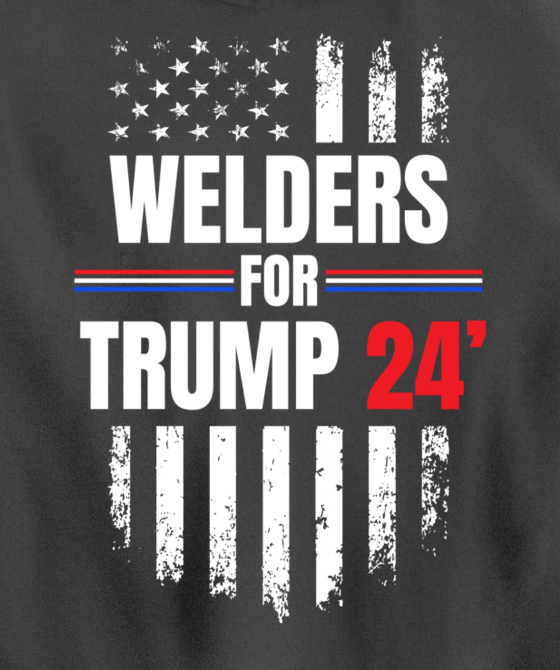 2024 American Flag Pullover Hoodie