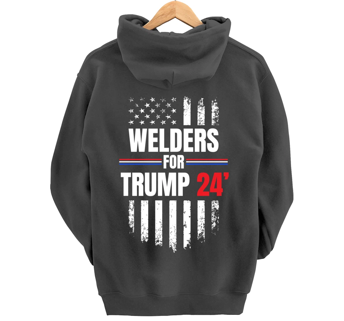 2024 American Flag Pullover Hoodie