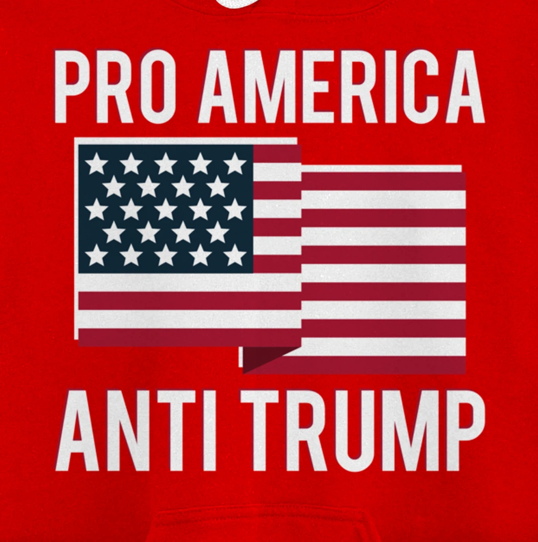 Pro-America Anti-Trump American USA Flag Resist Pullover Hoodie
