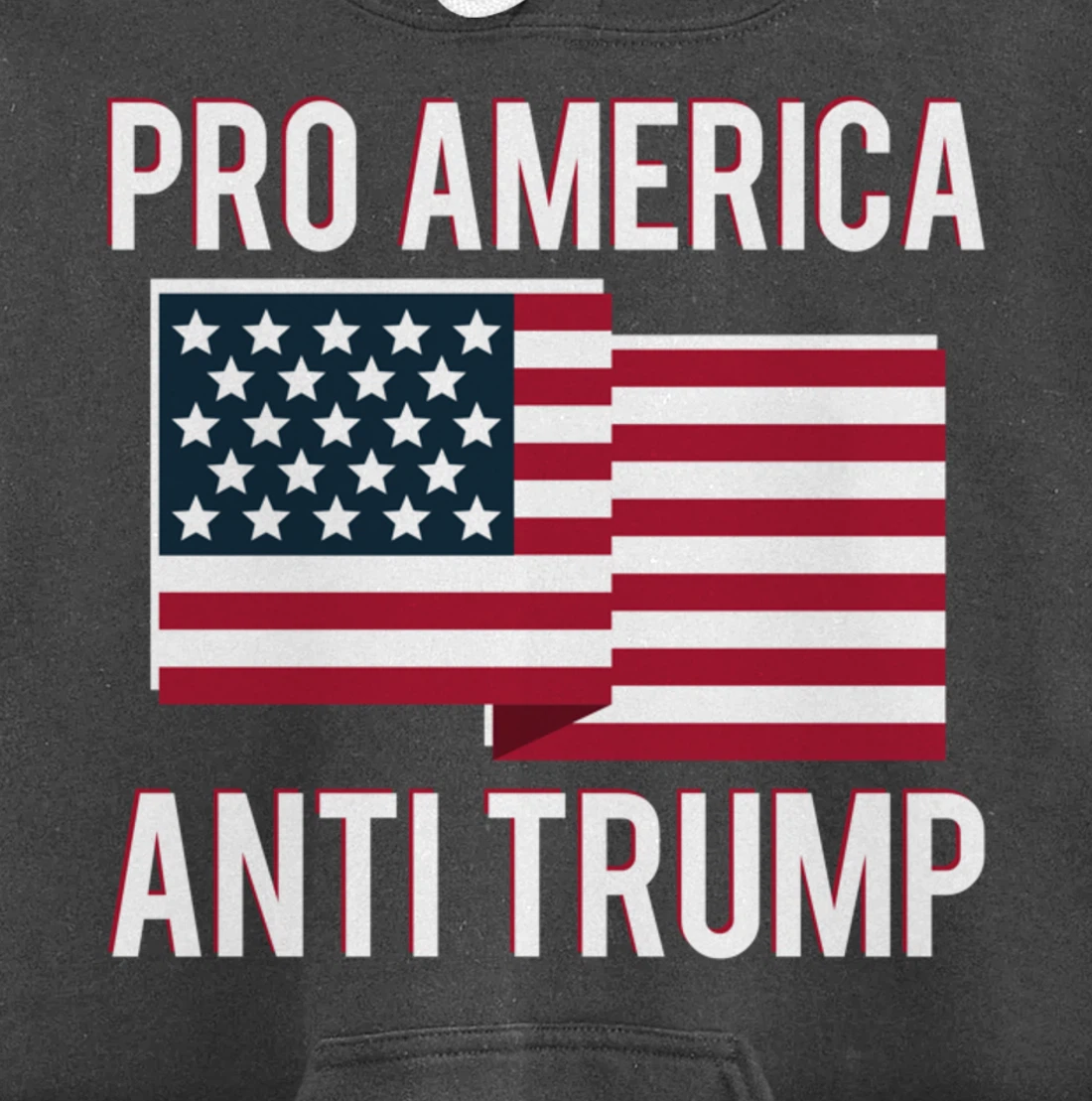 Pro-America Anti-Trump American USA Flag Resist Pullover Hoodie
