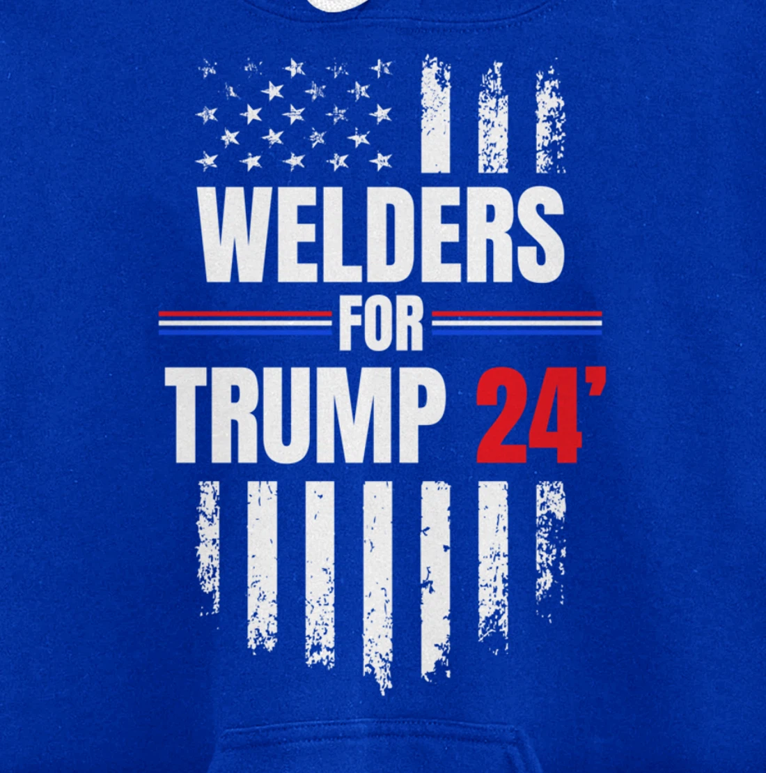 2024 American Flag Pullover Hoodie