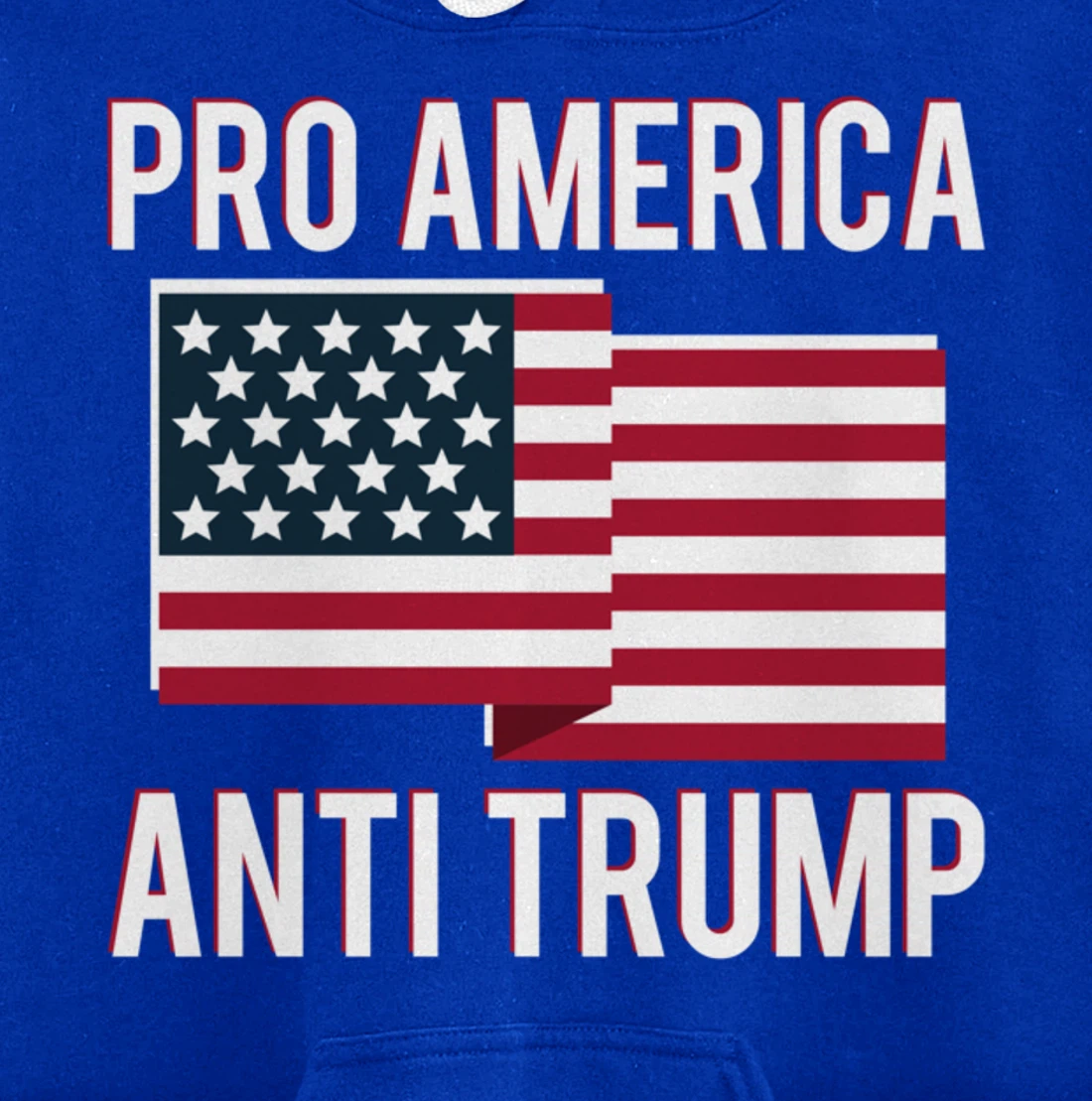Pro-America Anti-Trump American USA Flag Resist Pullover Hoodie