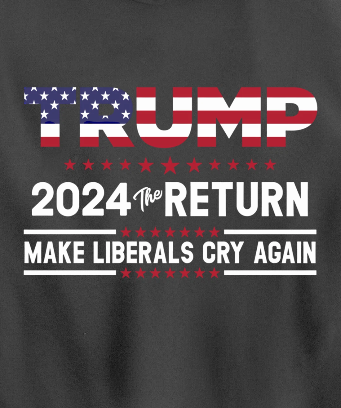 Trump 2024 The Return Make Liberals Cry Again Pro Trump Gift Pullover Hoodie