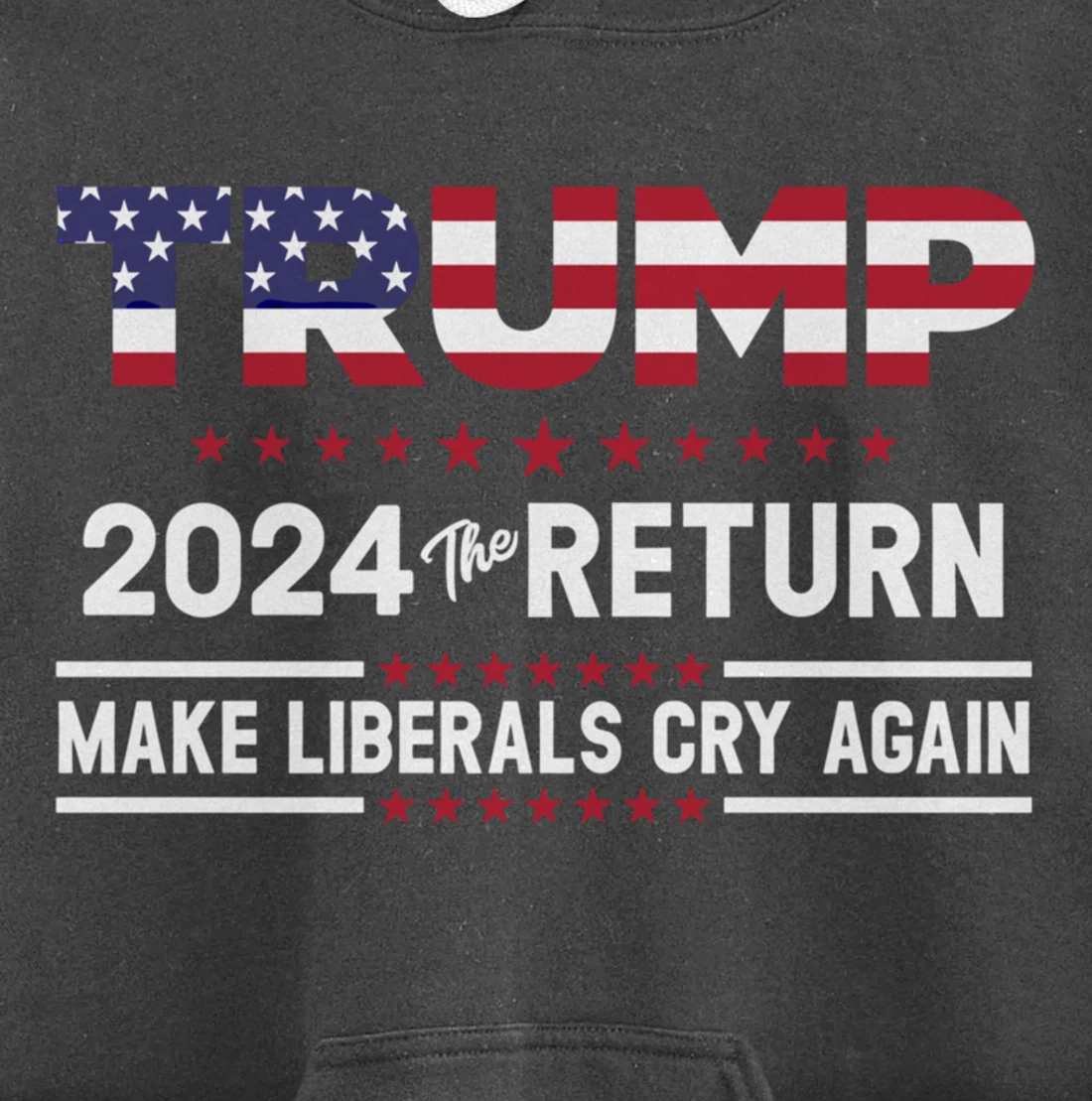 Trump 2024 The Return Make Liberals Cry Again Pro Trump Gift Pullover Hoodie