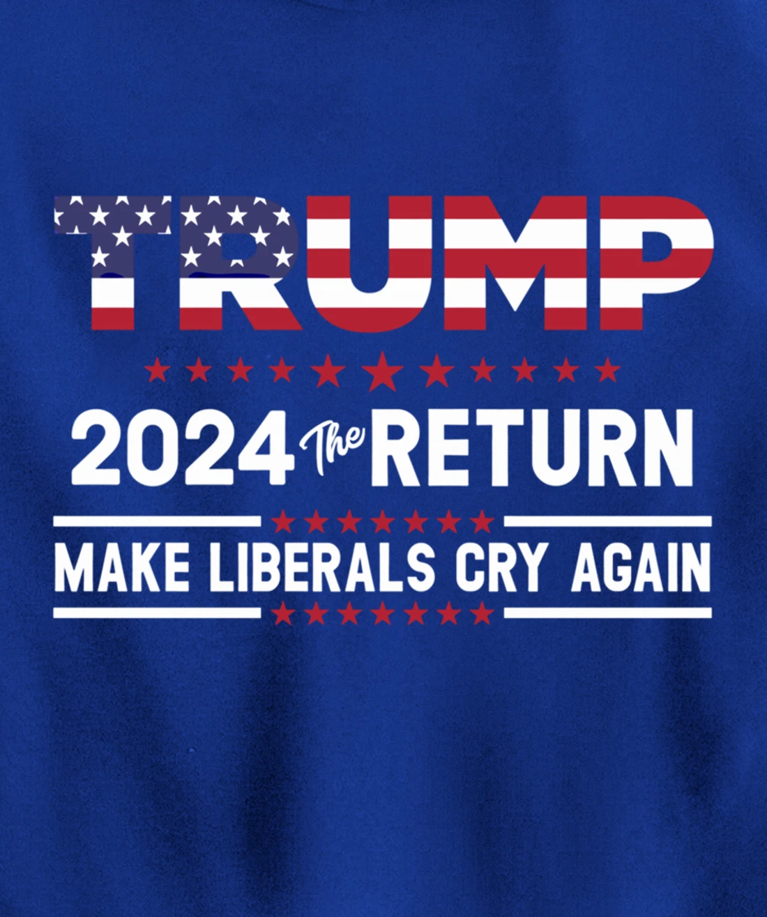 Trump 2024 The Return Make Liberals Cry Again Pro Trump Gift Pullover Hoodie