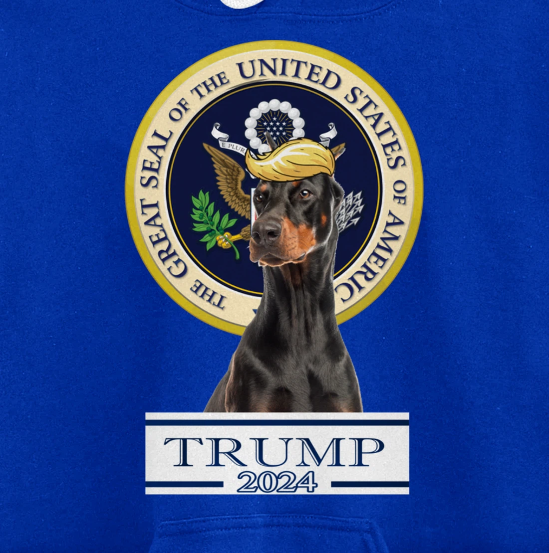 Trump 2024 Doberman Pinscher Pullover Hoodie