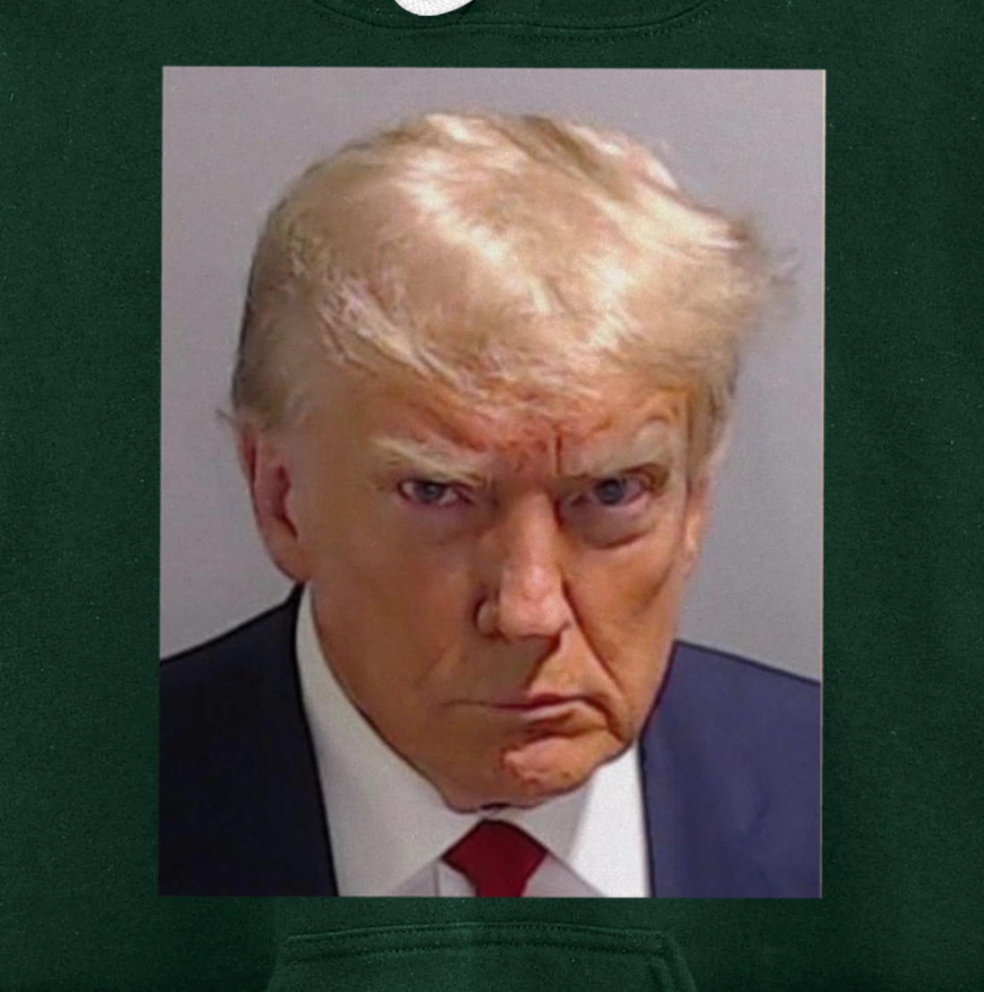 Donald Trump Mug Shot - Trump Mugshot Prison Portrait Jail Pullover Hoodie
