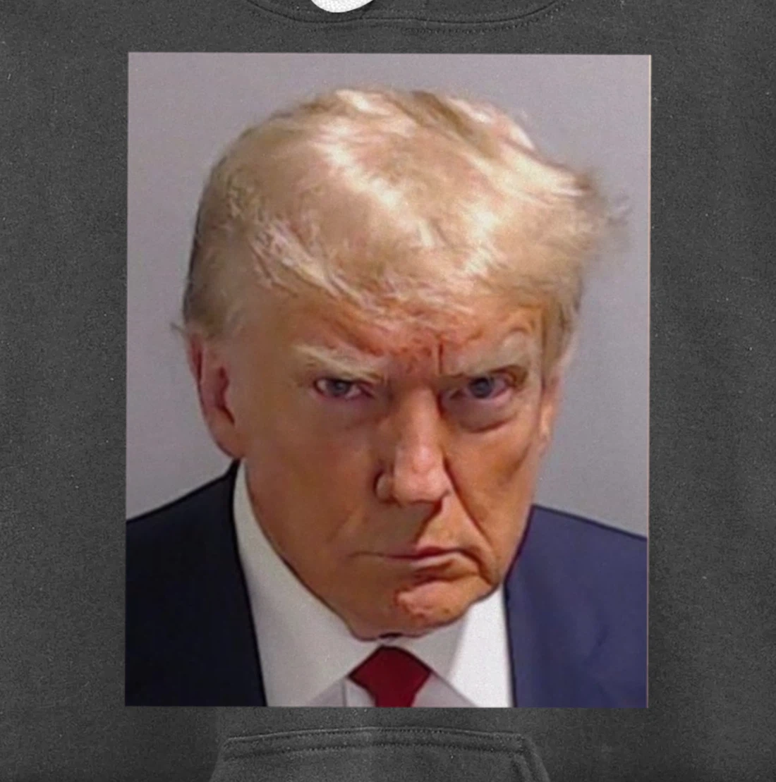 Donald Trump Mug Shot - Trump Mugshot Prison Portrait Jail Pullover Hoodie
