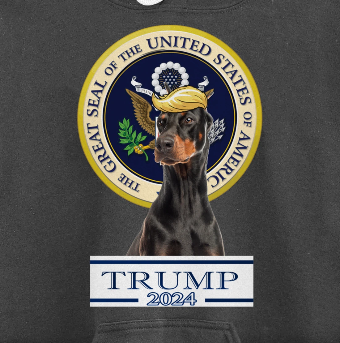 Trump 2024 Doberman Pinscher Pullover Hoodie