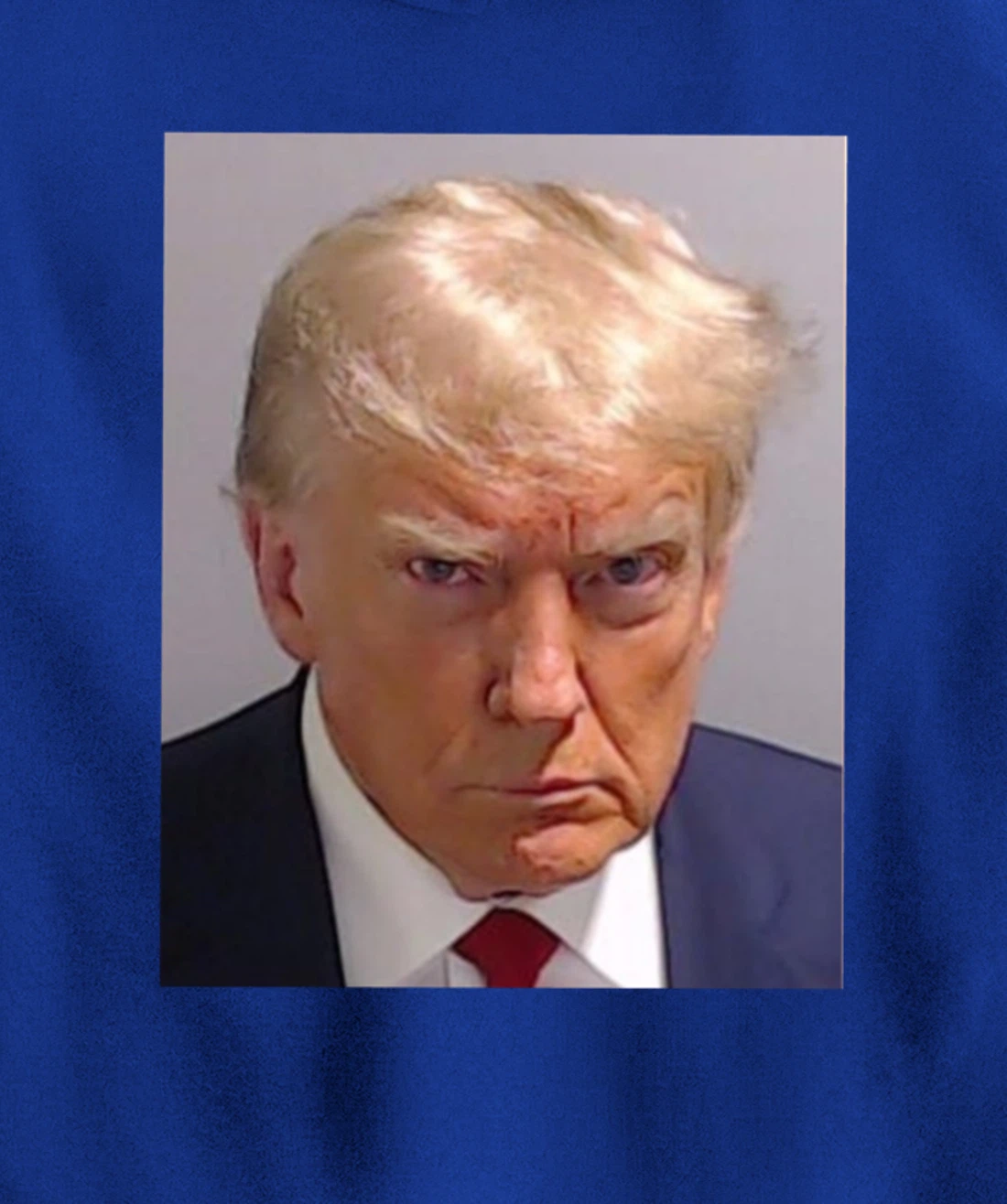 Donald Trump Mug Shot - Trump Mugshot Prison Portrait Jail Pullover Hoodie